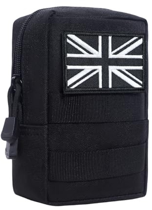 Multipurpose Tactical Molle Pouch Utility Belt Pouch Military Army EDC Pouch Waist Bag Mobile Phone Organiser Bag with Detachable Quick Release Strap Pocket for Sports Hiking Camping Trekking Travel