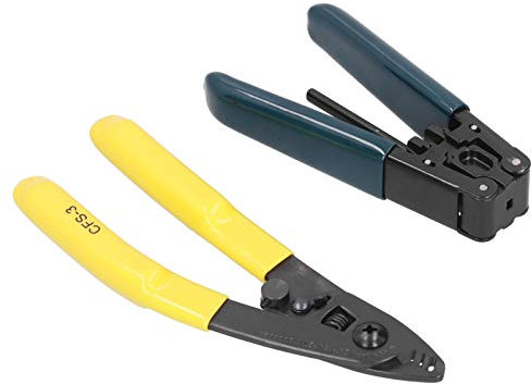 Kit de Herramientas de Fibra óptica, Kit de Herramientas de Empalme en Frío de Fibra, Pelacables de Fibra óptica, para Cortar, Engarzar Técnicos y Electricistas
