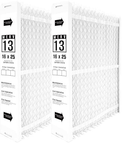 EXPXXFIL0016 16x25 Merv-13 Filter Media Compatible with Bryant/Carrier EZ-FLEX EXPXXFIL0016 heating and cooling system, EXPXXFIL0016 16x25 Filters Replacement.Replace# EXPXXFIL0020, 2Pcs