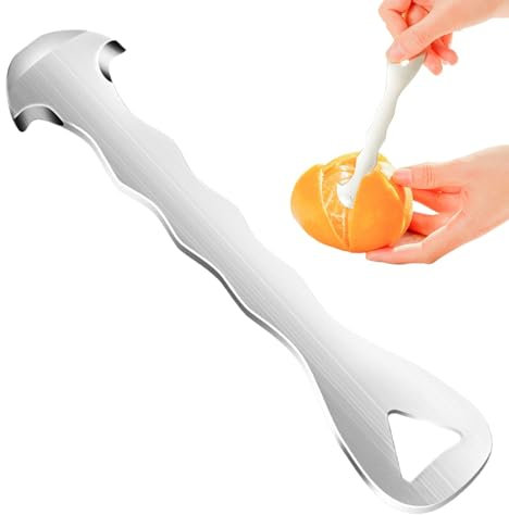 Peeler à orange en acier inoxydable, éplucheur d'orange en acier inoxydable,Cutter d'écorce d'agrumes - Cutter de pelage au citron manuel, gadget de déménagement de pelage de pamplemousse portable