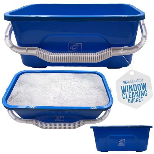 Window Cleaning Equipment Bucket - Large 42cm Window Cleaner Bucket for Domestic & Commercial Use, Ergonomic Design, Window Cleaning Perfect with Squeegee & Washer Applicator