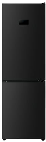 SIA SFF1850B 314L Freestanding Fridge Freezer, Total No Frost, Exterior Digital Control Panel, E Rated, Black, 2 Years Parts & Labour Guarantee