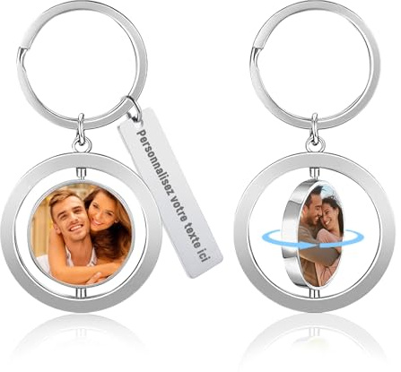 Porte-clés personnalisés, porte-clés avec photos personnalisables, cadeaux parfaits pour les parents, les amoureux et les amis