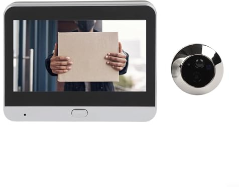 Drhomeam Digital Door Peephole Camera, 4.3 Inch LCD Display 1080P Wireless Door Peephole Camera HD Video Doorbell Viewer Night Visions Motion Sensor for Home Security