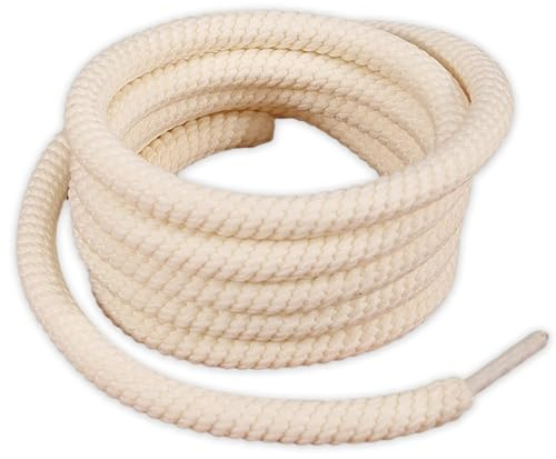 Beojonvy Cordones Gordos para Air Force 1, Algodón Resistente 1cm Espesos 140cm Largos, Redondos de Cuerda, Ricambio para AF1 y Zapatillas Deportivas