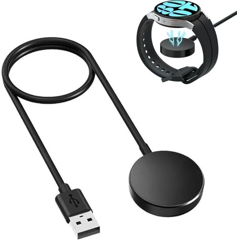 USB Chargeur Compatible avec Samsung Galaxy Watch 7/6/5/4/3/Ultra/SE/Watch/Active 2/Active 1,Câble De Charge Sans Fil Magnétique USB De 100CM Pour Samsung Galaxy Montre