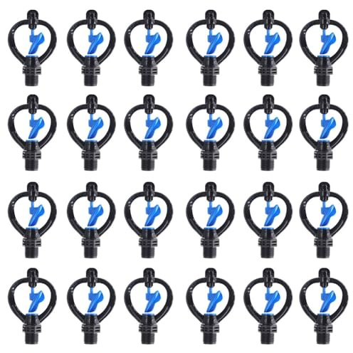 Qomcsrl 50PCS G1/2 Papillon Arroseur Automatique à Hélice Externe Buse à 360 Degrés Rotation Automatique Irrigation par Aspersion