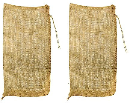 Saco de yute para patatas, 100 kg, 65 x 135 cm, 230 g/m², juego de 2 unidades