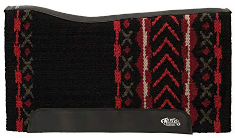 Weaver Leather Synergy 35-9347-W43 Schabracke, Mojave, 83,8 x 96,5 cm, Schwarz/Rot