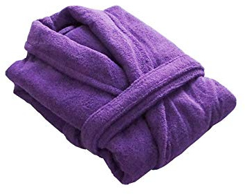 House of Emily Women's Men's 100% Turkish Cotton 400gsm Terry Towelling Shawl Collar Bathrobe Dressing Gown