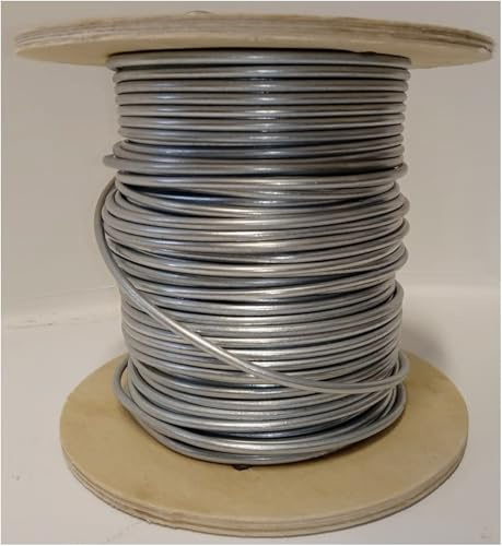 F&G Supplies 50m Roll of 4mm Diameter Galvanised Mild Steel Line or Straining Wire in a Handy Spool