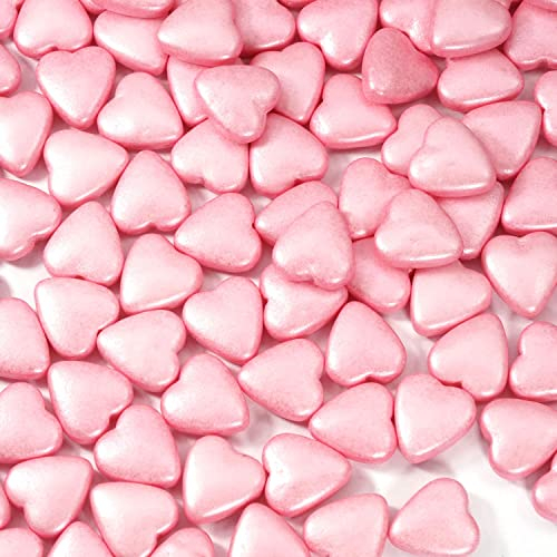 Streusel Glück Zuckerherzen Liebe rosa pearl 180g - Zuckerstreusel Sprinkles Herzen Zucker Zuckerdekor Deko für Torten Kuchen Cupcakes Muffins Geburtstag Hochzeit Weihnachten