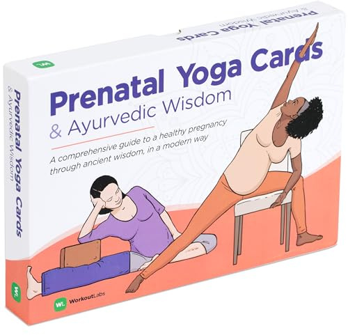 WorkoutLabs Cartes de yoga prénatal et ayurveda – Guide de grossesse saine et consciente avec sagesse ancienne de manière moderne · Cartes et livres de qualité supérieure pour femmes enceintes et