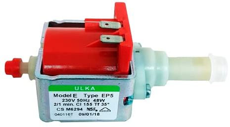 Anakel Home Pompa Acqua Ulka per Macchina da Caffè Compatibile con Macchine da Caffè DeLongui e Dedica EC680 EC410 EC680.M | EP5 230/240V 48W, 15BAR