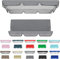 WINARA Lona de Columpio de jardín con Techo y cojín, Techo de Repuesto para Columpio de jardín, 2-3 plazas, Impermeable, Cubierta de toldo para Jardines, Color Gris - 190 x 132 x 15 cm
