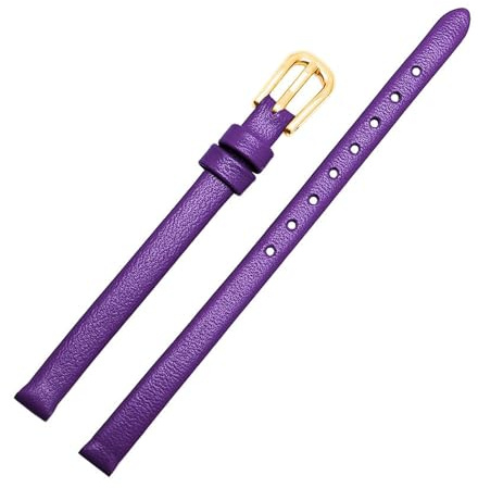 WAikub Cinturino per orologio da donna in pelle, cinturino per orologio di piccole dimensioni, 6mm, 8mm, 10mm, 12mm, 14mm, 16mm, cinturino per orologio., 10mm