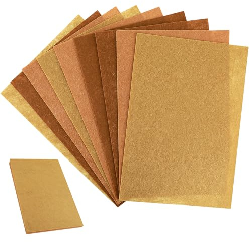 Felt Sheets 9-Pack 30 x 20 cm, 1mm Feltro DIY Fabric for Arts and Crafts Projects, Sewing, Patchwork (3 Brown)