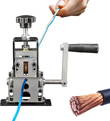 Máquina Pelacables Manual, Pelacables de desecho con manivela o Taladro, Máquina peladora de Cables portát para Cables de 1 mm a 20 mm