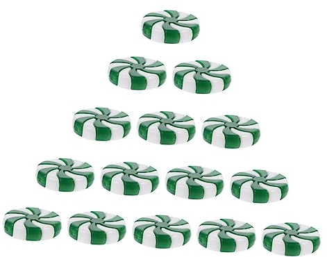 Ciieeo 50stücke DIY-perlen zum Lösen Runde Weihnachtsdekorations-perlen Dekorative Perlen für Bastelprojekte