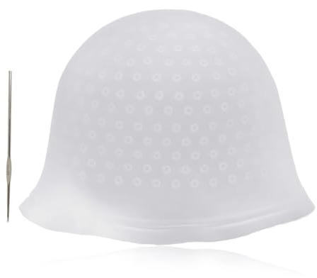 MWUMRCM Cappucci In Silicone Per Tinture Per Capelli,Cuffia Per Meches,Tappo Per Colorare I Capelli,Cuffia Per Capelli Per Meches,Cappello Colorante Per Capelli,Cuffia Capelli Meches Con Ganci