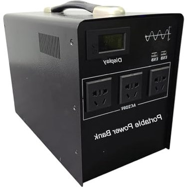 TGHY Lithium-LiFePO4-Akku, 12 V, 600 Wh, 1200 Wh, tragbare Powerbank/Station für den Heimgebrauch, Notstromversorgung, Campingreisen usw. mit 220-V-Wechselstromsteckdose,12v100ah