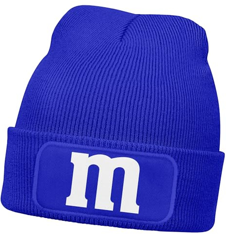 MoonWorks® Damen Beanie Patch Strickmütze Spruch Karneval Fasching Aufdruck M Damenmütze