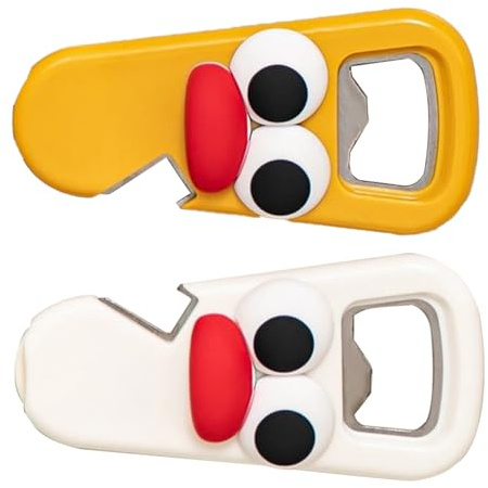 Apribottiglie per frigorifero, simpatico apribottiglie per frigorifero, portatile, per aprire lattine di soda per casa, cucina, picnic, barbecue