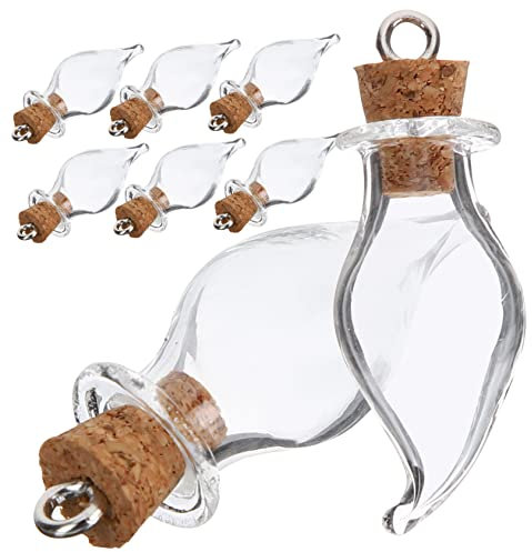 Gatuida 30 Bottiglie Dei Desideri A Forma Di Goccia D'Acqua Biberon Barattoli Per Incantesimi Bottiglie Dei Desideri Da Farmacia Fiale A Goccia Fiale Decorative Con Tappo Di