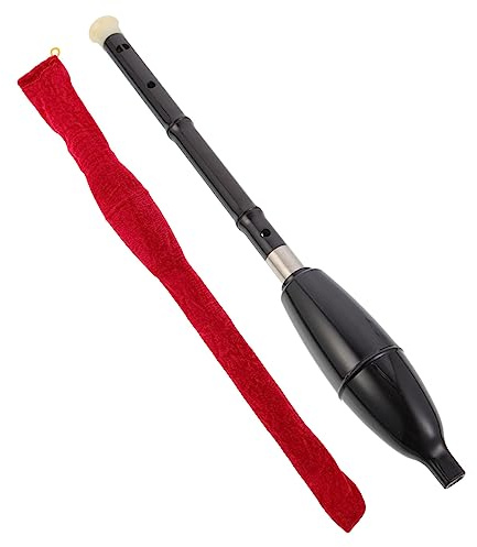 UPKOCH 1 Set Vertical Blow Bau Vertikales Bawu Folk Holzblasinstrument Chinesisches Ethnisches Instrument Blasinstrument Mit Aufbewahrungstasche Bawu Instrument Traditionelles Bawu