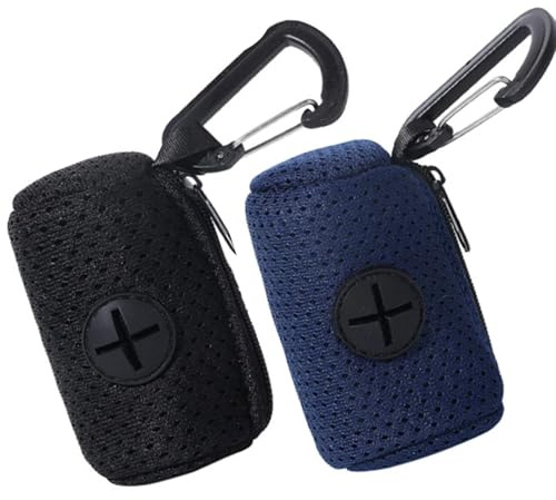 Poo Bag Holder, Poop Bag Holder, Poo Bag Holder for Dogs Lead | Mesh Polyester Dog Waste Carrier, Outdoor Use for Pet Owners