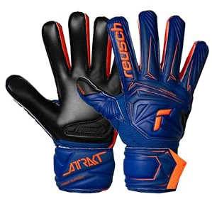 Reusch Torwarthandschuhe Kinder Jugendliche |Fingerschutz & maximaler Grip |für Training & Spiel | Kunstrasen, Naturrasen & Hartplatz | Größe 4-8 | Attrakt Infinity Finger Support Junior