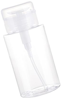 Push Down Dispenser Empty Push Top Bottles Containers for Nails Polish Makeup Remover Micellar Water Facials Toner Push Down Empty Dispenser for Nails Polish Remover Liquid Bottle