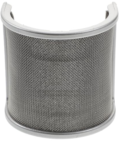 IMIKEYA Filtro Antipop Metálico para Micrófono Cubierta Antiviento de Plástico y Goma, Protector Eficaz para Grabación de Voces y Estudio Profesional
