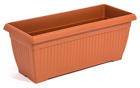 Riesiger Balkonkasten Blumenkasten 80 x 33 cm 44 Liter Blumentopf terra braun