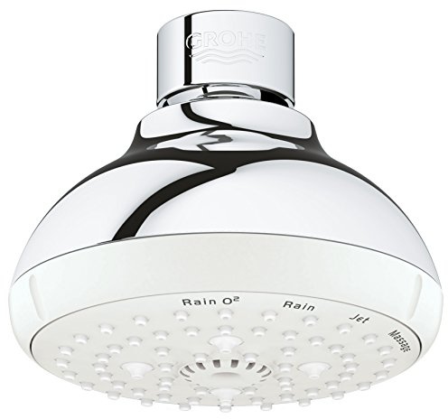 Grohe 26044001 Tempesta Classic 100 1.75 GPM - Soffione doccia a 4 getti, cromato
