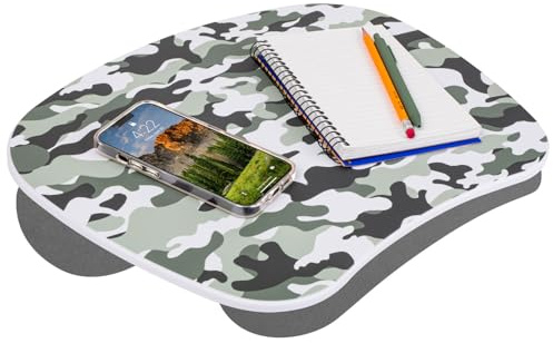 LapGear MyStyle 45325 Knietisch, für Laptops bis zu 39,6 cm (15,6 Zoll), Grau/Camouflage