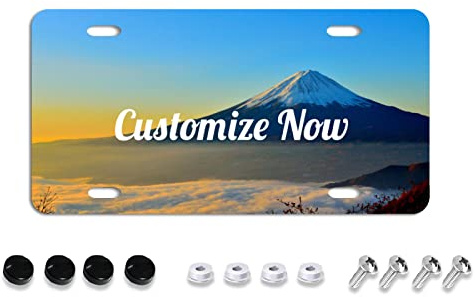 Benutzerdefiniertes Nummernschild für die Vorderseite des Autos, personalisierbar, fügen Sie Ihre eigenen individuellen hinzuText Bild Foto Logo Kunstdesign, Auto-Auto-Tags, vordere, 15,2 x 30,5 cm