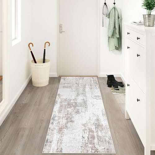 Aolawco Hallway Runner Rug, 65x180cm Non-Slip Carpet Runners, Washable Entrance Carpet Kitchen Runner Long Hallway for Living Room/Entryway/Bathroom/Laundry Room Carpet Rug