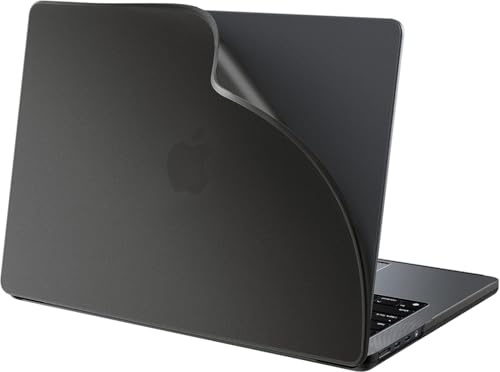 BlueSwan für MacBook Pro 14 Zoll Hülle M5 M4 M3 M2 M1 Flexibel Matt Schwarz | PP Materialien,Bruchsichere,Anti-Fingerabdruck Cover,Hülle Kompatibel mit Mac Book Pro 14 Pro/Max 2026-2022