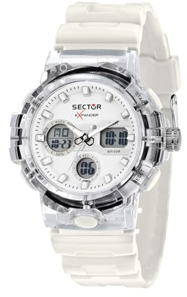Sector No Limits Orologio Uomo, Digitale, Cinturino in Plastica, Cassa 43 mm, Collezione EX-46, Orologio da Polso - R3251242504