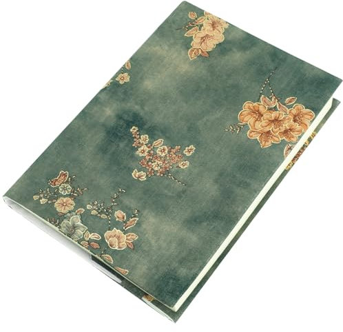 COHEALI 2 Stk Buchumschlag abdeckung für bezug abdeckungen zudecken Buchcover im A5-Format Buchschutz verstellbare Buchhülle Buch Staubschutz Bucheinband mit Goldprägung Baumwolle