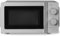 BAKAJI Forno a Microonde Elettrico Capacità 20 litri, Fornetto Potenza 700 Watt e 6 Livelli di Potenza, 6 Programmi di Cottura Selezionabili, Controllo Pulsanti e Manopola, 24x44x34cm (Grigio)