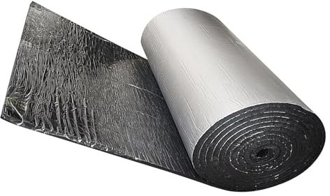 Isolation en feuille d'aluminium autocollante, Auto-adhésif, isolation phonique, isolation de tuyaux en aluminium, antigel étanche, for camping-car sur le toit, épaisseur 0,2 pouces 0,4 pouces(10mm(0.