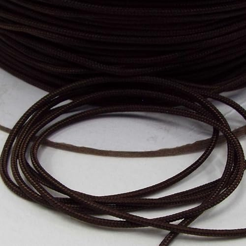 2mm Cord Blind Light Pull Braided Tent 18 Colours Buy 5m 10m 20 40m 201D, 378 Dark Brown, 10 Metres