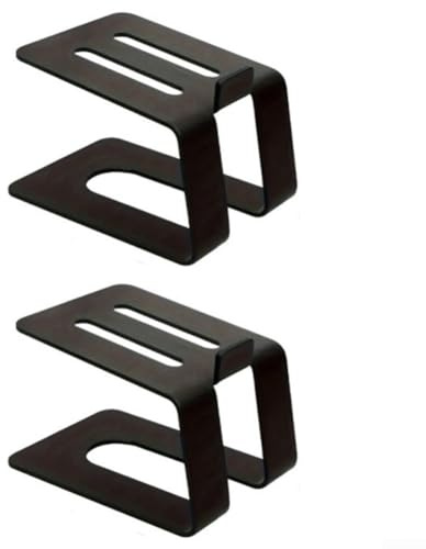 Besshepplo Paquete de 2 soportes ajustables para altavoces de escritorio, plataforma de audio, grabación profesional para monitores de estudio