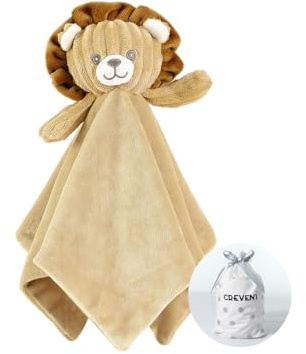 CREVENT Manta de Peluche para bebé, para niñas y niños, cumpleaños (león)