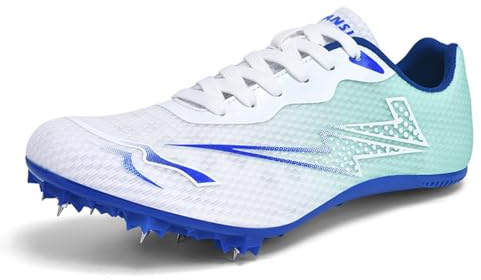 WEJIESS Leichtathletik Spike Schuhe Herren Jugendliche Anti-Rutsch Unisex Leichtathletik Schuhe Atmungsaktive Running Sneakers Sprint Jumping Race Training Schuhe