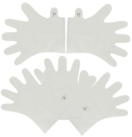 Homoyoyo 5piezas Máscara para Decoración de Uñas Mascarillas Hidratantes y Exfoliantes para Manos Guantes Exfoliantes para Cuidado de Manos para Manicura Casa