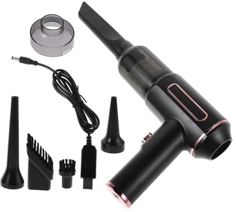 Warmhm Aspirateur sans Fil Portable Souffleur et Aspirateur Puissant Mini Compact pour Voiture et Maison Nettoyage Détaillé