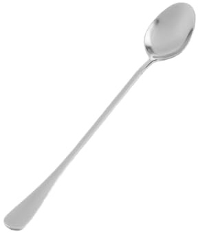 Cabilock 8 pièces Cuillères à Café Acier Inoxydable Longue Poignée pour Thé Glacé et Cocktail Cuillères de Cuisine Polyvalentes pour Mélanger Boissons et Desserts